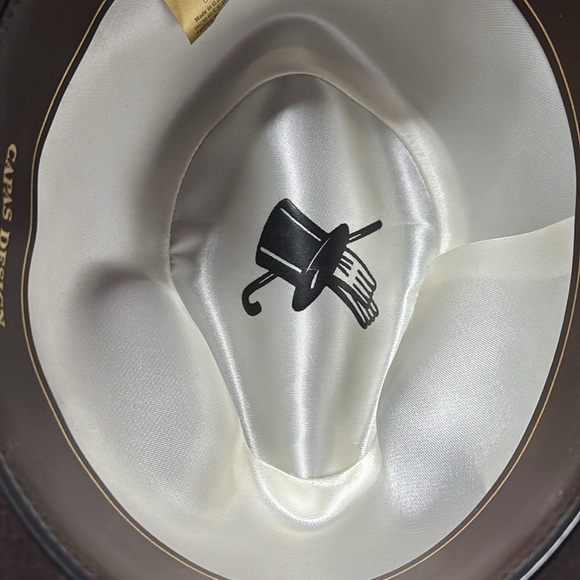 Dyna Felt Classic BrownFedora Hat size 6 7/8 - Picture 8 of 9